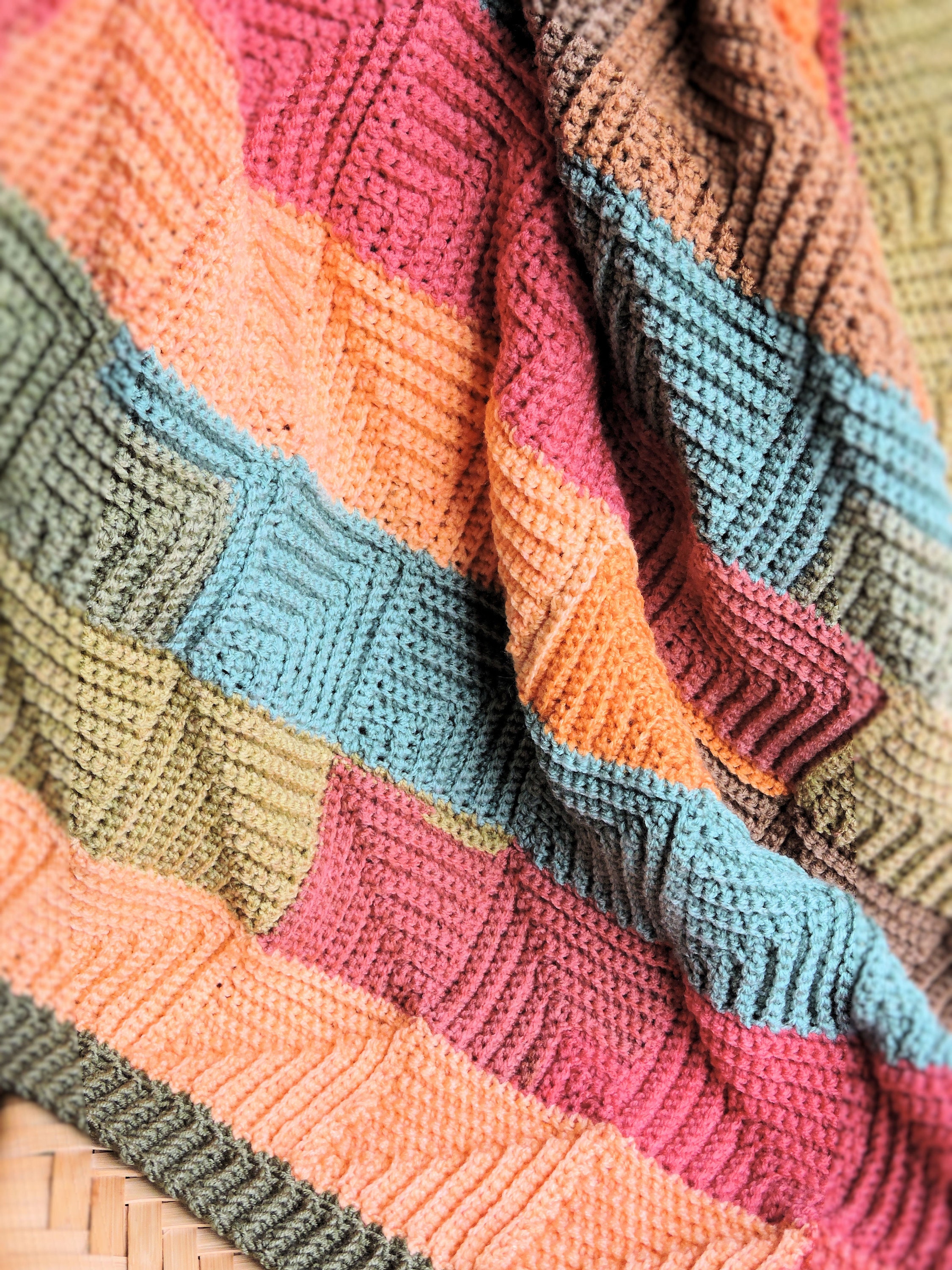 7+ Crochet Patchwork Blankets - Free Patterns