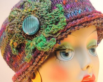 Crochet Rolled Brim Hat PATTERN: Maura Bowler, Women's Winter Hat (PDF)
