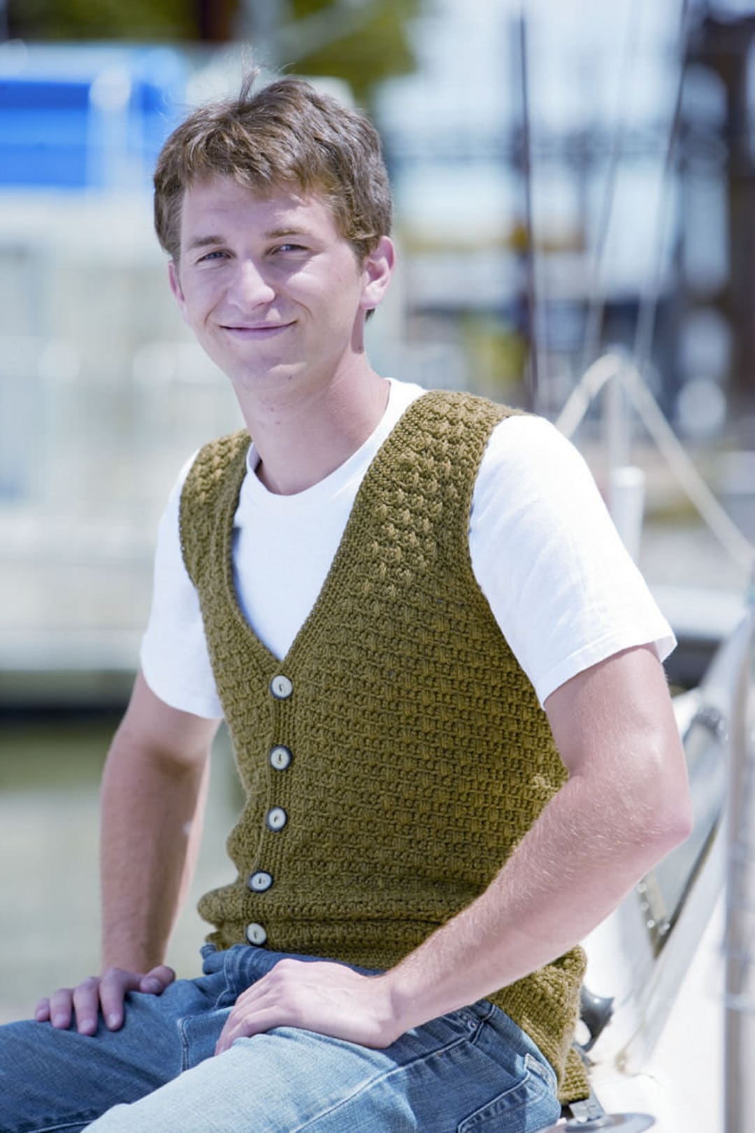Swish Mens Vest Crochet Pattern PDF, Classic Mens Vest Pattern