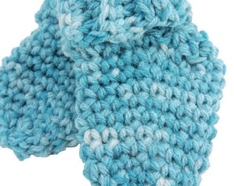 Crochet Baby Socks Pattern: Heather Booties, 0-3 Months (PDF Pattern)