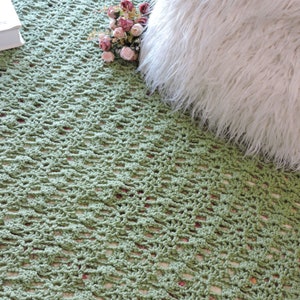 Lace Crochet Blanket Pattern: Camelot Crossings Throw (PDF Pattern)