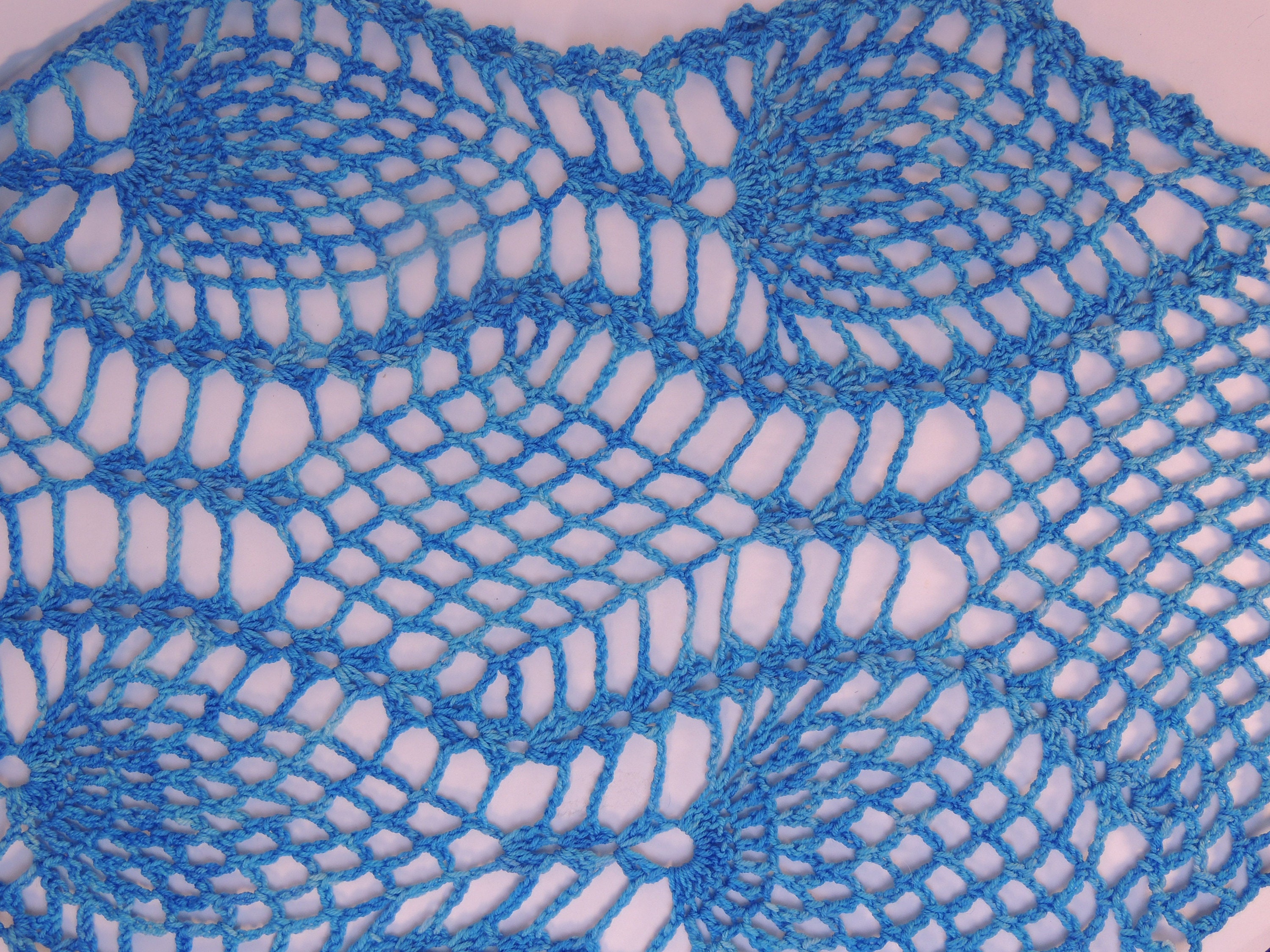 Crochet Pineapple Shawl Pattern: Easy Lace Wrap Scarf (PDF Pattern