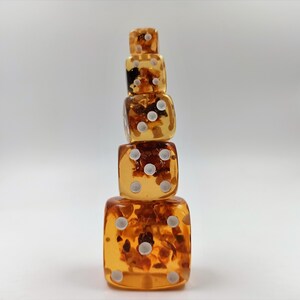 Amber Dice Gambling Dice  Luxury Amber Bones Casino Dice Game Dice