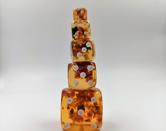 Amber Dice Gambling Dice  Luxury Amber Bones Casino Dice Game Dice