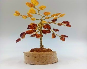 Amber Tree of Happiness  Willow Tree  8cm 100% Natural 45  Baltic  Amber Stones