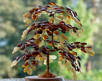 Amber Tree of Happiness  Maple Tree 18cm  244  Baltic  Amber Stones Certified