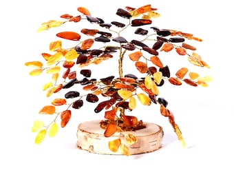 Amber Tree of Happiness  15cm  144 Baltic  Amber Stones