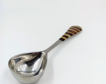 Amber Coffee Spoon: Long Handle Espresso Stirring Scoop