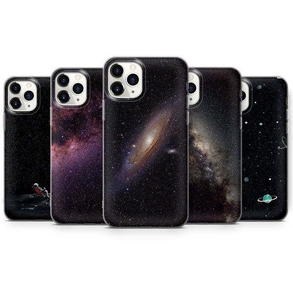 stars phone case, space phone cover for iPhone 14 Pro, 13, 12, 11, XR, 8+, 7 & Samsung S21, A50, A51, A53, Huawei P20, P30 Lite