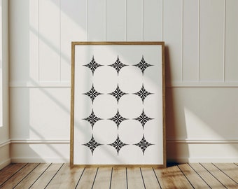 Geometric diamonds  art print digital download