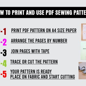 "How to print and assemble PDF sewing pattern – step-by-step guide for A4 pages."