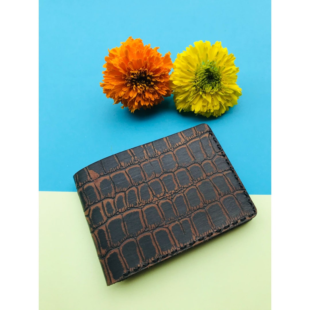 Handmade Leather Wallets Mens Personalized Mens Leather Etsy