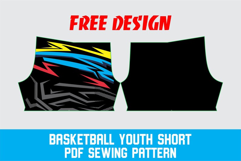 Youth Basketball Shorts Sewing Pattern PDF | Digital Sports Shorts Template | DIY Athletic ...