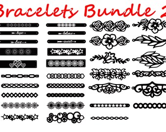 Leather Bracelet Svg Etsy