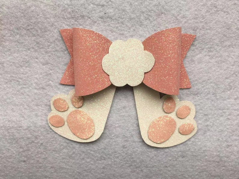 Download Bunny Bow Template SVG Bow SVG Bunny Bow Template Hair Bow ...