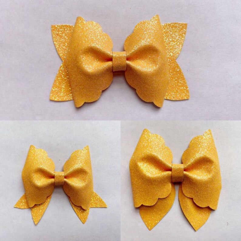 Download Scalloped Pinch Bow Bundle Template SVG Bow SVG Bow | Etsy