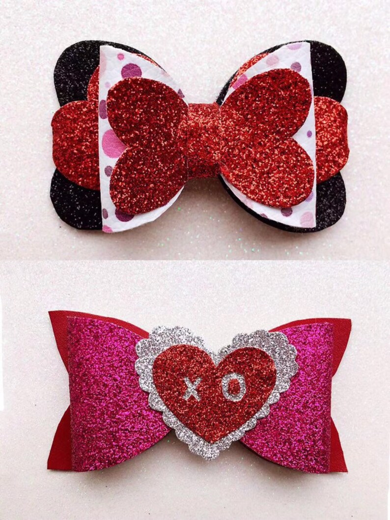 Download Valentine Heart Bow Template SVG Heart Bow SVG Bow ...
