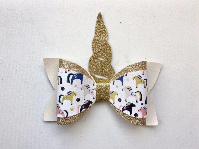Download Unicorn Bow Template SVG Bow SVG Bow Template Hair Bow | Etsy