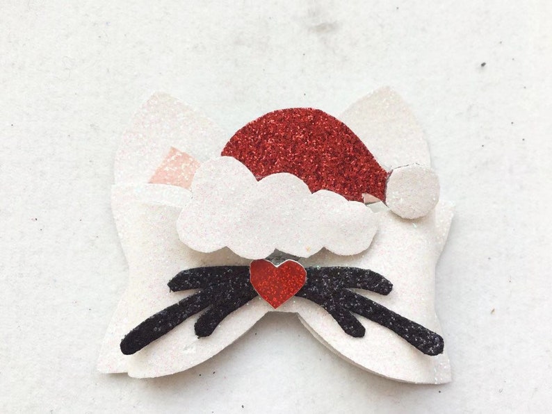 Download Christmas Panda And Cat Bow Template SVG Bow SVG Bow | Etsy