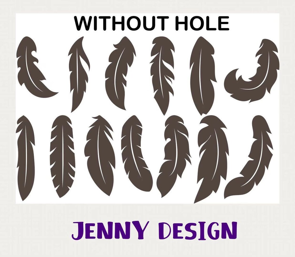 Feather Earrings Template SVGFeather Earrings SVG Earring | Etsy