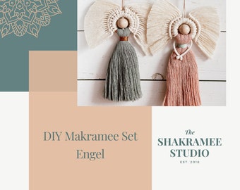 Makramee Engel  DIY Set  aus "Merry Makramee" 2er Set
