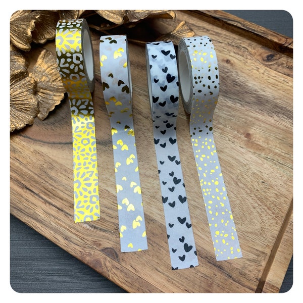 Washi Tape Masking Tape  I Verpackungsliebe Geschenkpapier  Hearts Herzen