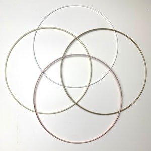 25 cm Metallring weiß altmessing  Schwarz Gold Silber   I Wandbehang I Makramee I Weihnachten I Kinderzimmer I Traumfänger