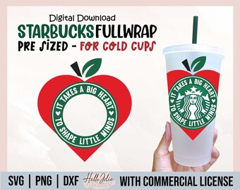 Download Teacher Fuel Starbucks Cup Svg Teach Love Inspire Starbucks Cold Cup Svg Pre Sized Full Wrap Starbucks Cup Svg Digital Download Clip Art Art Collectibles
