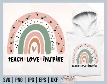 Download Teach Love Inspire Svg Etsy