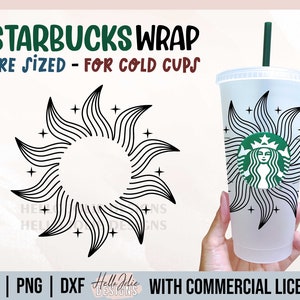 Free Sunflower Svg Starbucks Cup SVG PNG EPS DXF File