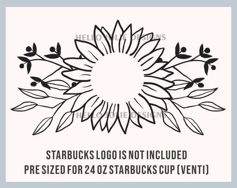 Download Sunflower Starbucks svg Floral Starbucks Cold Cup SVG ...
