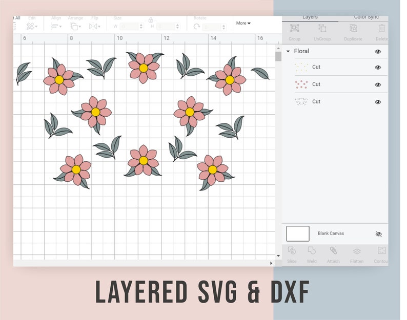 Download Full Wrap Floral Starbucks Cup svg Starbucks Cold Cup SVG ...