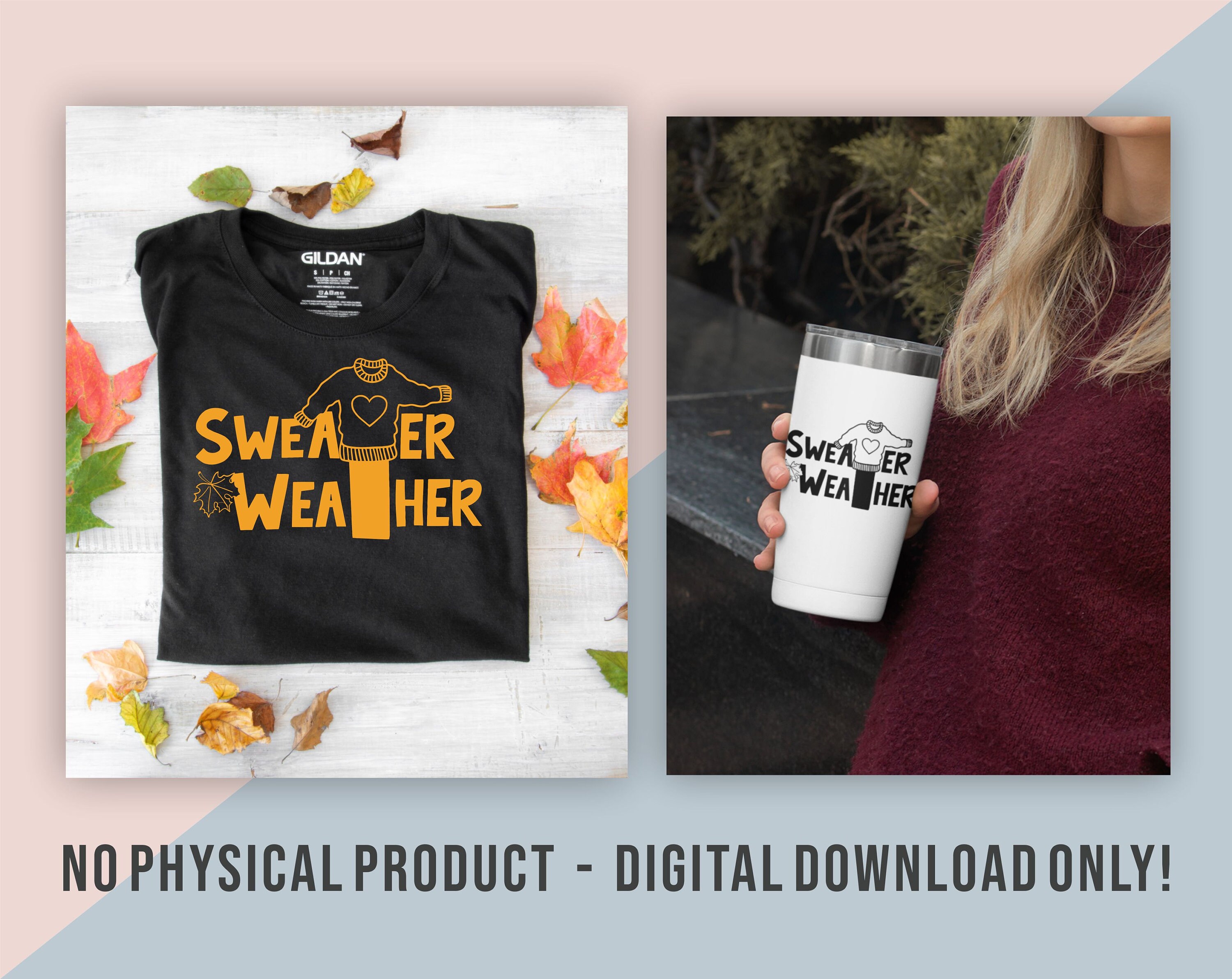 Sweater Weather Svg, Fall Svg Files for Cricut, Fall Cut File, Autumn ...