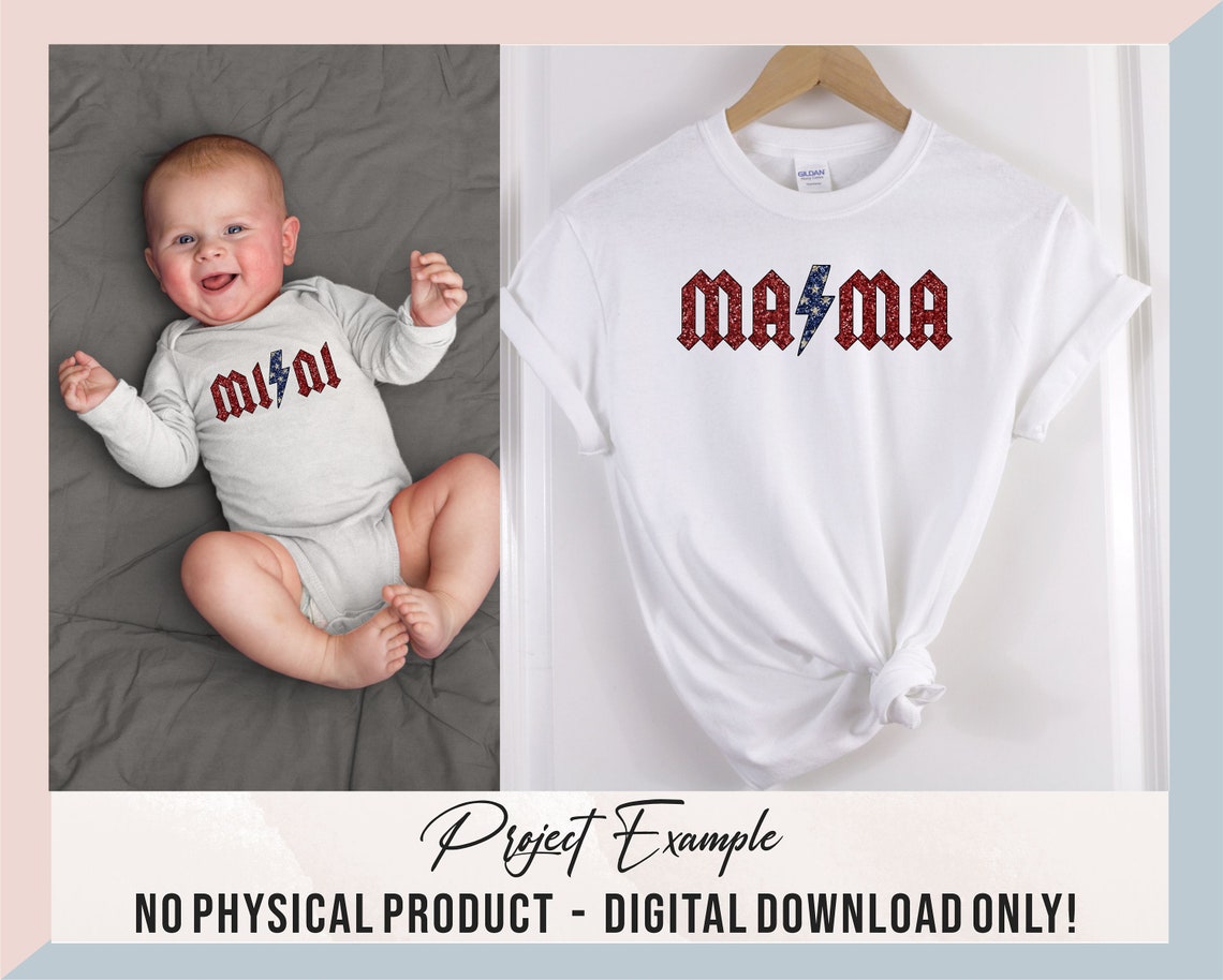 Mama Mini Dada Png, Mama Sublimation Bundle, ACDC Mama Mini, Family Png ...