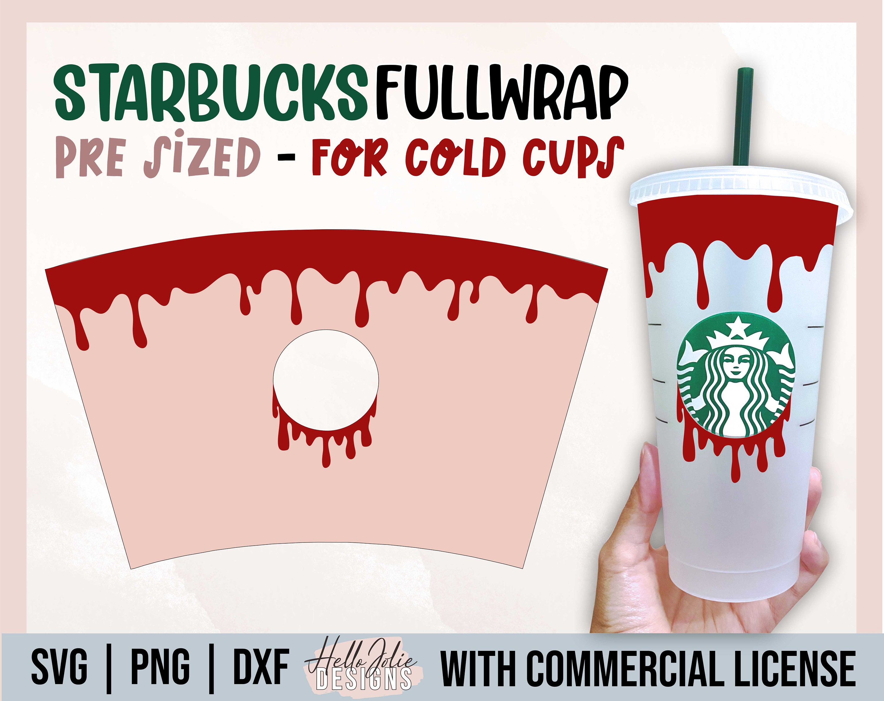 How to Make DIY Starbucks Cup Vinyl Wrap with your Cricut Machine! (FREE SVG  TEMPLATE!) 