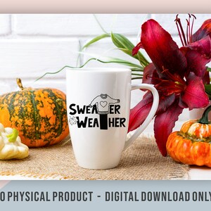 Sweater Weather Svg Fall Svg Files for Cricut Fall Cut File - Etsy