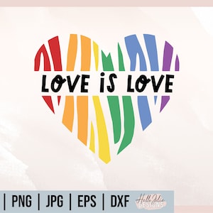 Love is Love svg, Pride svg, Love Wins svg, Pride shirt, Love Quote svg, Pride Rainbow, Equality svg, lgbtq svg cutfiles for cricut