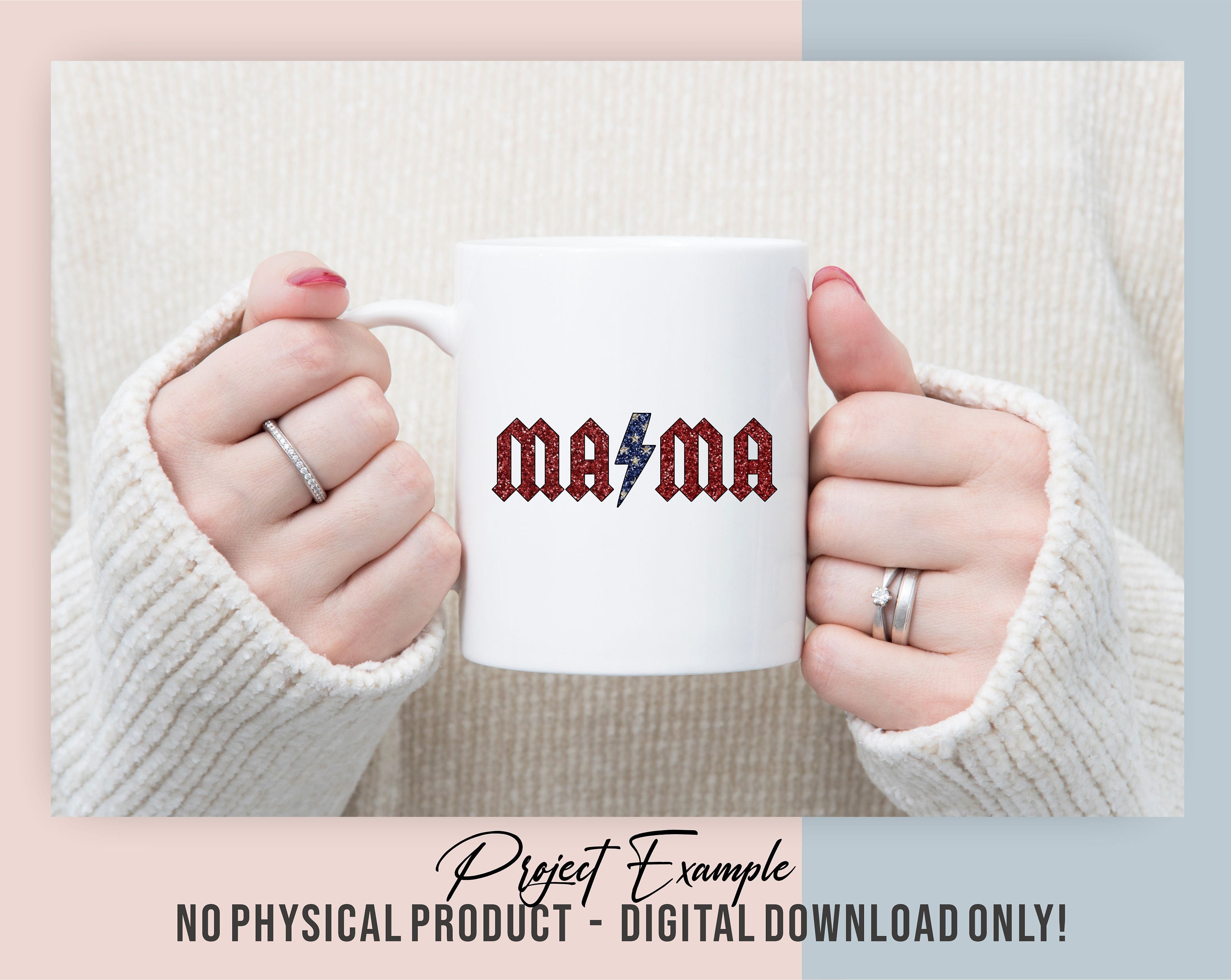 Mama Mini Dada Png, Mama Sublimation Bundle, ACDC Mama Mini, Family Png ...