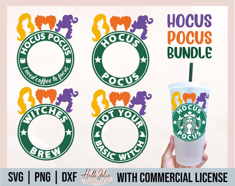 Download Hocus Pocus Bundle Starbucks Cup svg Halloween Starbucks ...