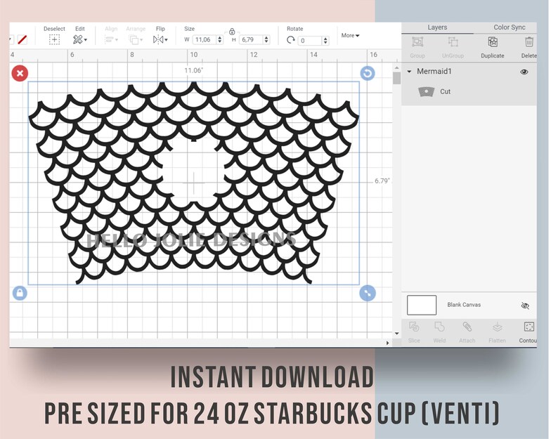 Free Free 157 Mermaid Cup Wrap Svg SVG PNG EPS DXF File