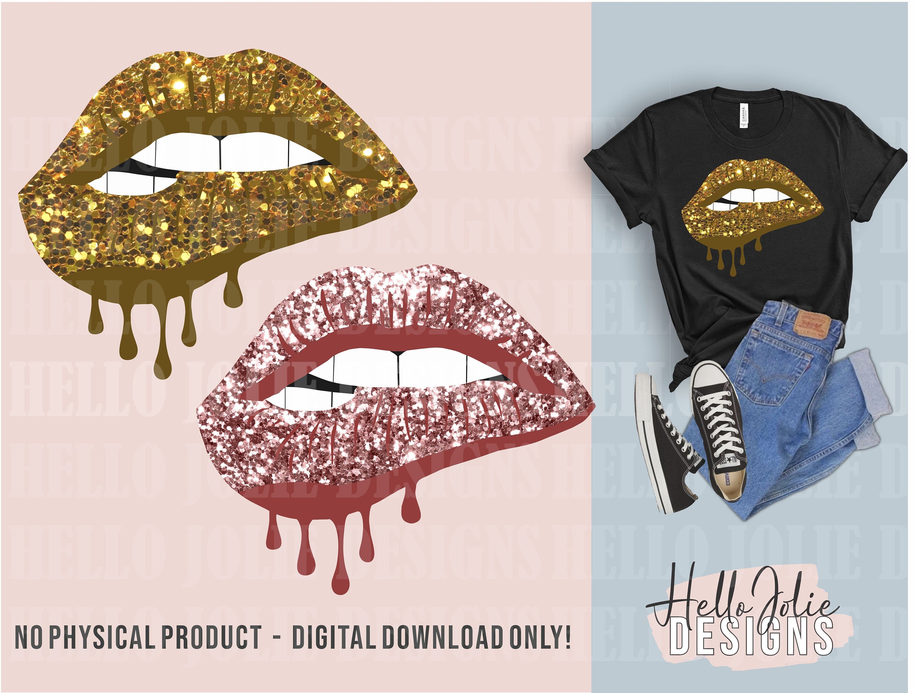 Louis Vuitton Dripping Lips SVG, LV Lips, Louis Vuitton Lips