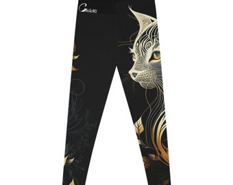 【SCENERITY】Black cat washing golden pants Women's cotton denim pants with shaded-effect crystal decoration
