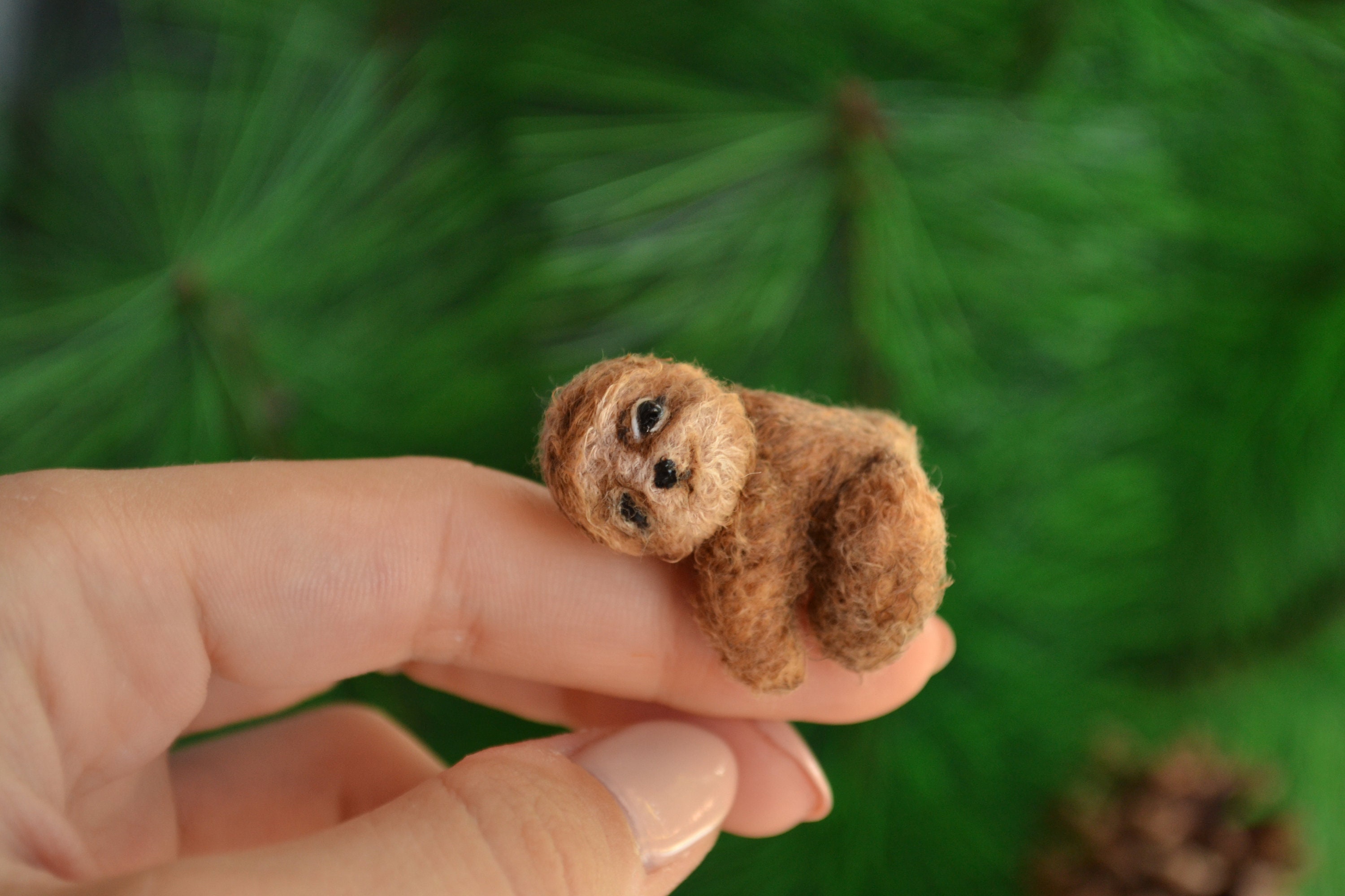 Mini Teddy Sloth Toy mimi Miniature Sloth stuffed Animal | Etsy