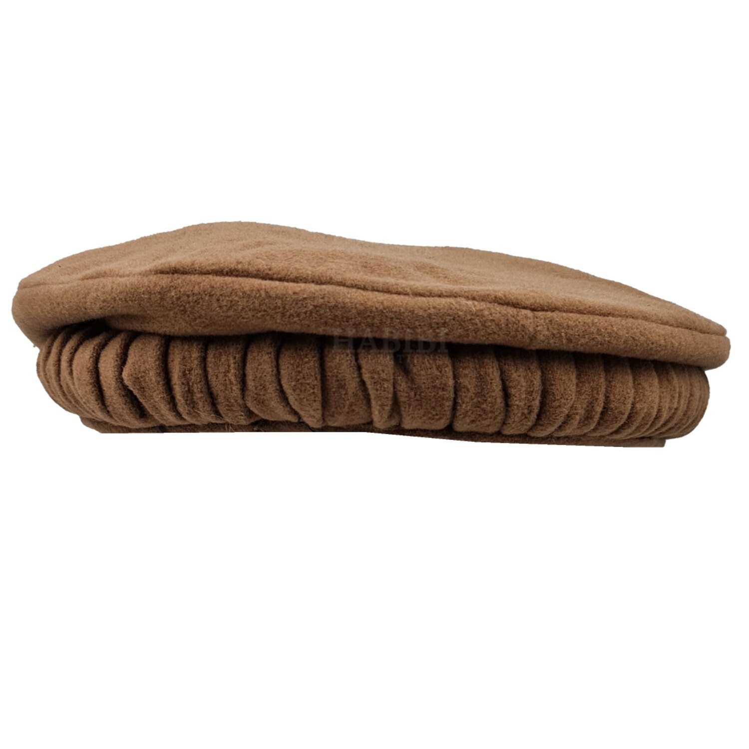 Men's Afghani Wool Skull Cap Beige Hat 