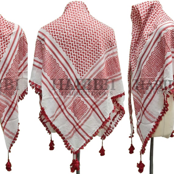 Yemeni Shemagh Embroidered Headscarf Keffiyeh Scarf Mens Womens