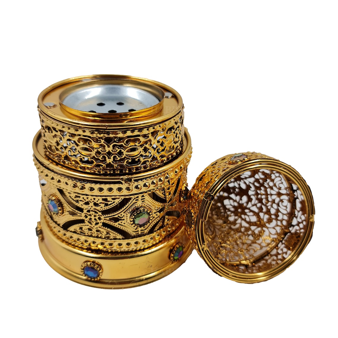 Metal Gold Incense Burner Bakhoor Burner High Quality Etsy