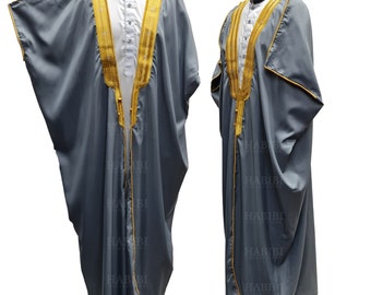 Kids Bisht Arabic Dress Cloak Islamic boysThobe Sheik Imaam Robe Hight quality 