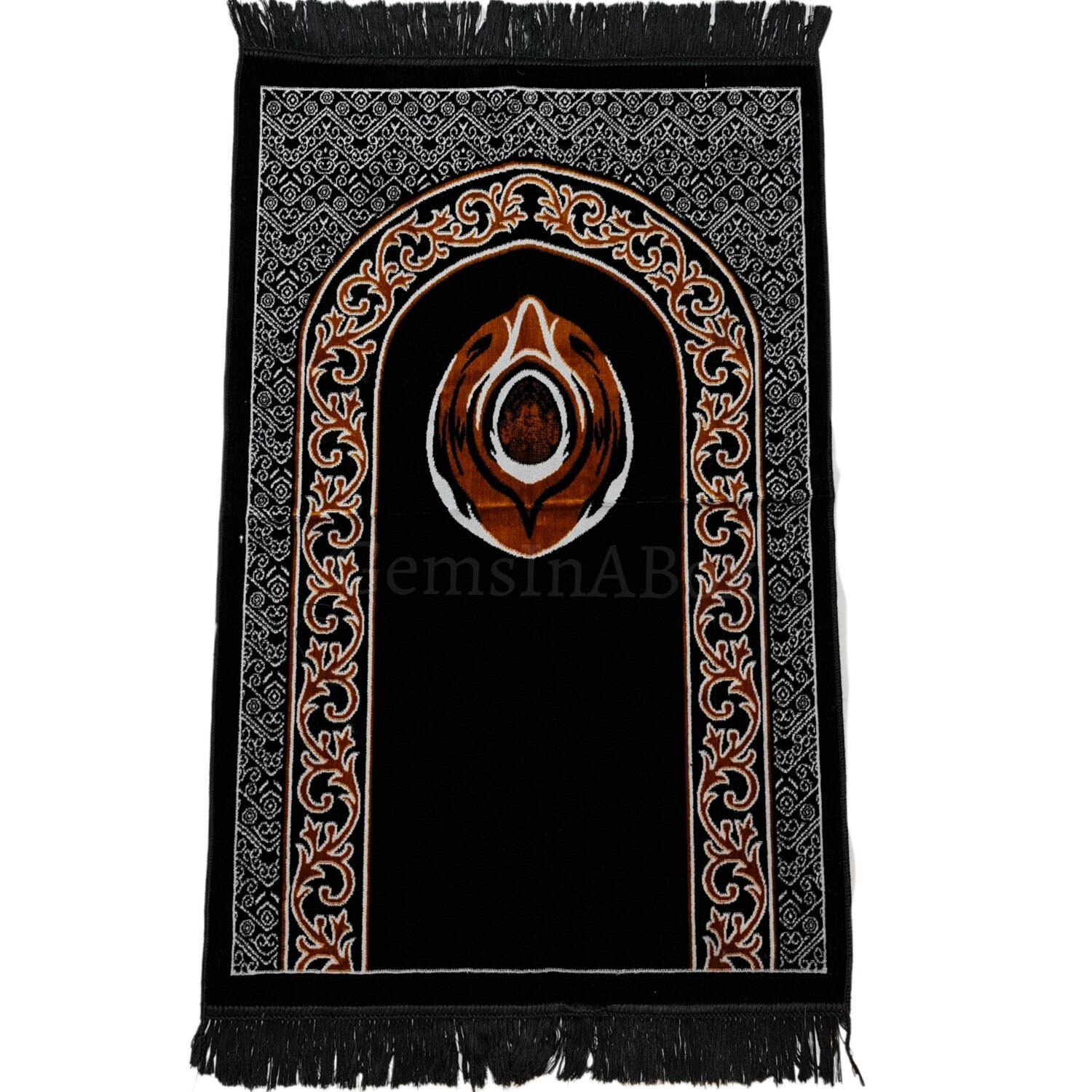 Hajar Aswad Black Stone Kaaba Islamic Prayer Mat From Turkey