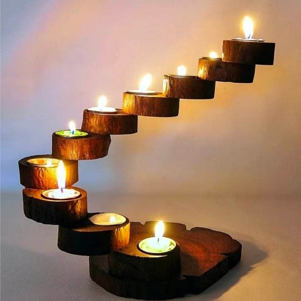 Rustic Candle Holder Etsy