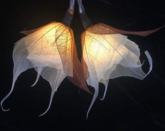 20 guirlandes lumineuses en forme de feuilles de fleurs, guirlandes lumineuses féeriques pour décoration de chambre à coucher/mur suspendu, lumières de dortoir de mariage